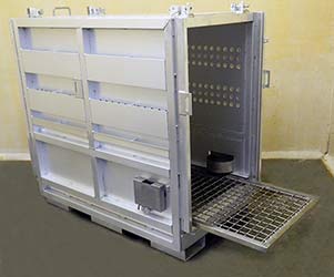 primate aluminum shipping crate