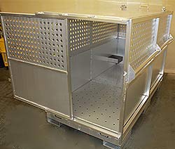 aluminum shipping crate